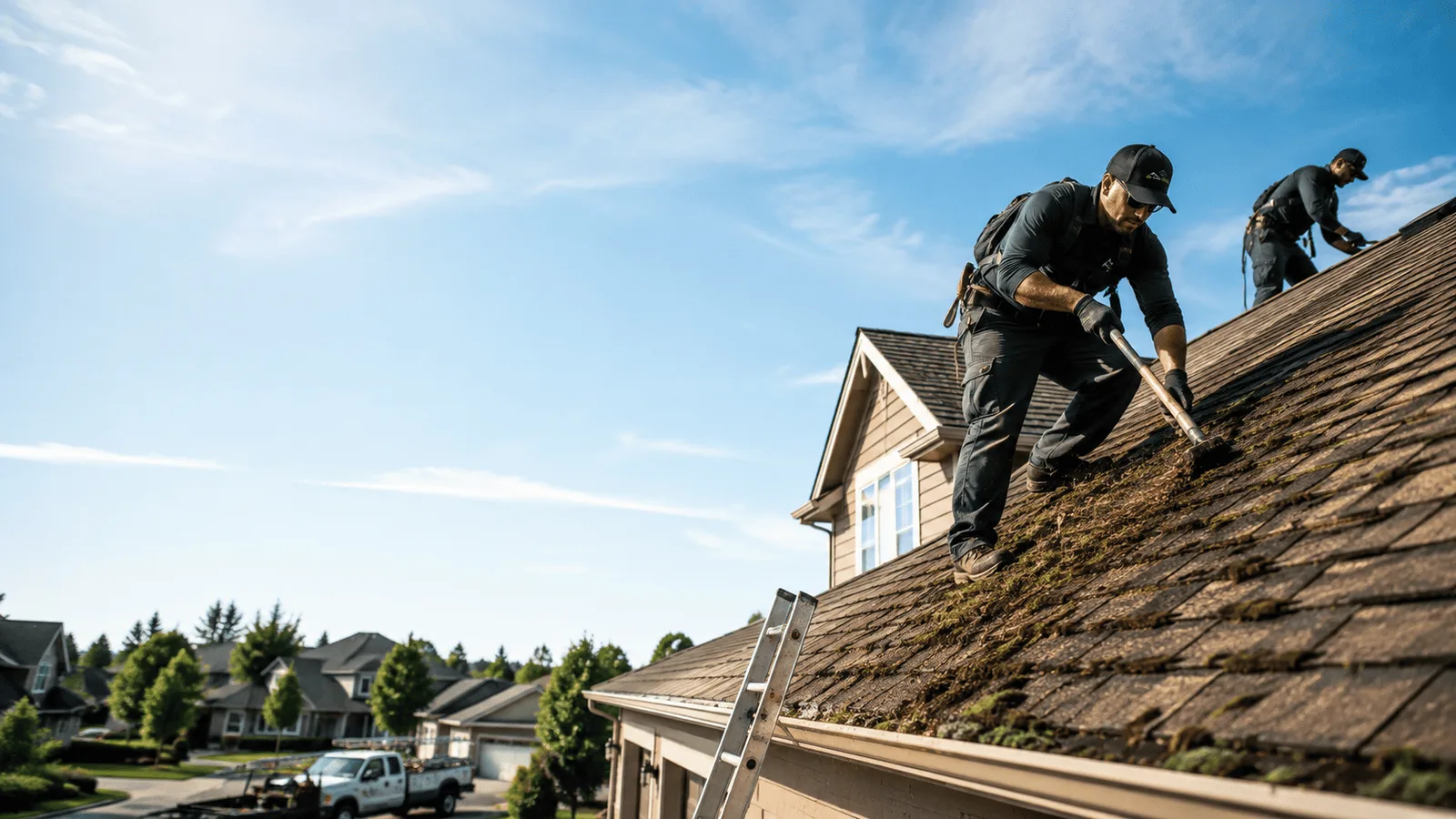 Roof Moss Removal in New Boston, IL near me